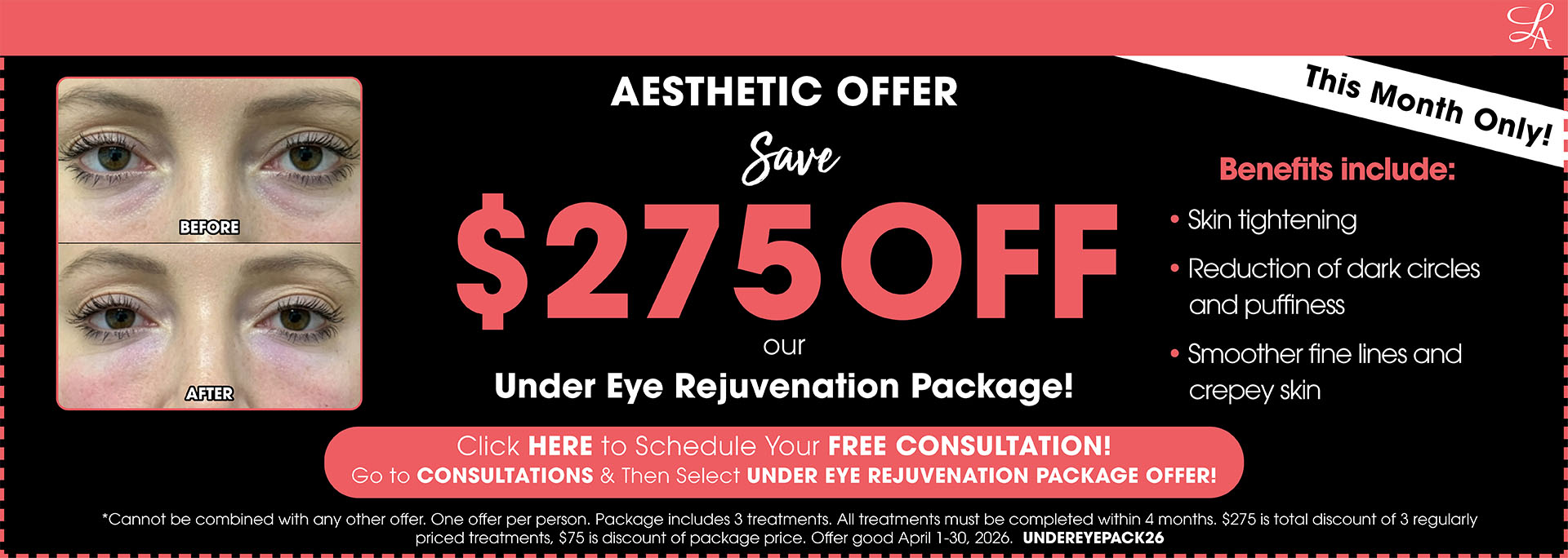 April Under Eye Rejuvenation Offer!