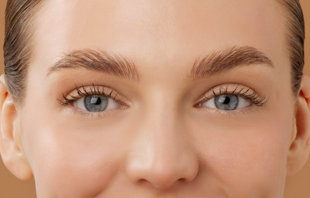 Under eye close up picture.