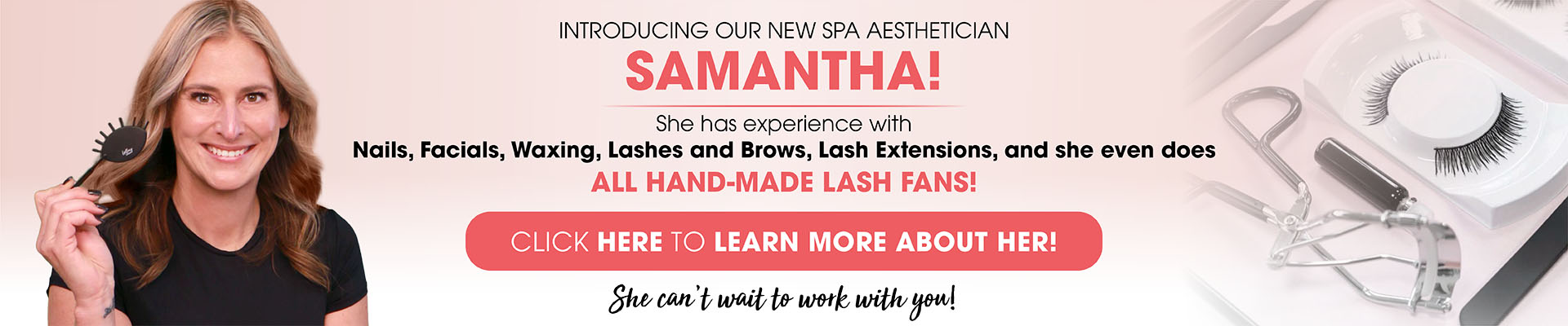 Sam banner for Lashes