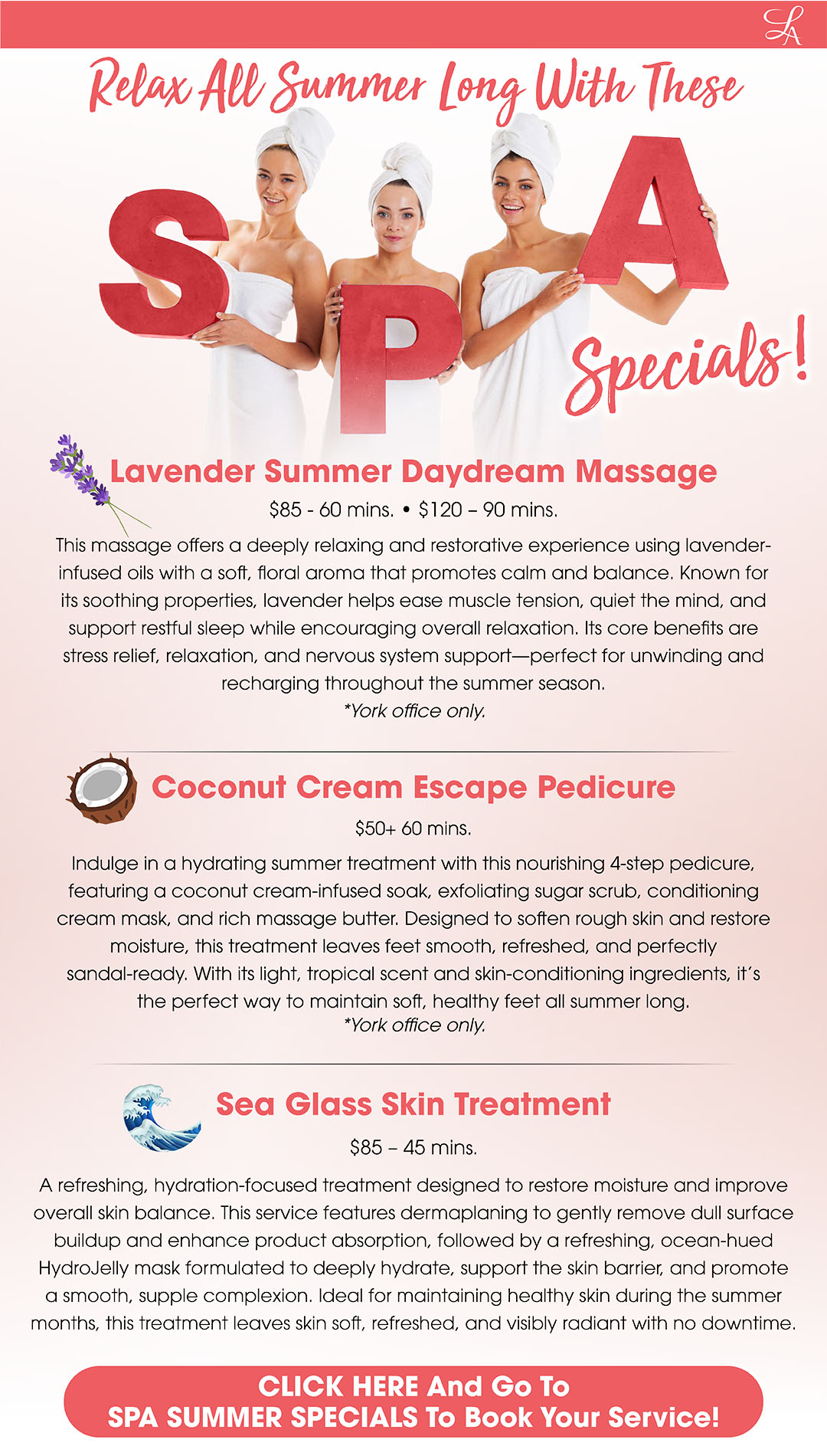 Summer Spa Specials