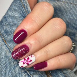 nails-wine-floral-sparkles